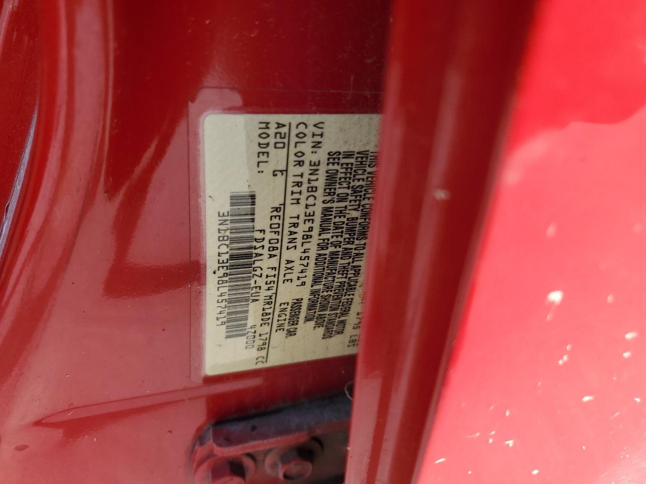 3N1BC13E98L457419 2008 Nissan Versa S