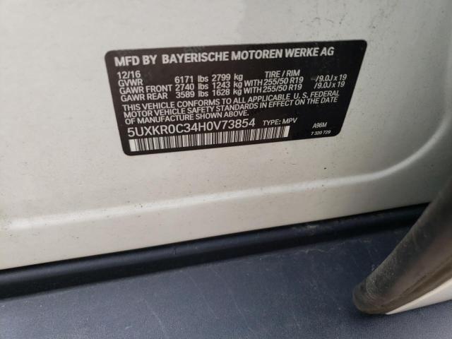 5UXKR0C34H0V73854 BMW X5 Xdrive35i