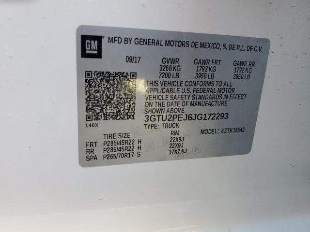 2018 GMC SIERRA K15 - 3GTU2PEJ6JG172293