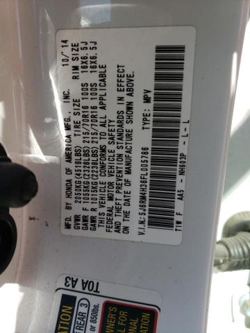 5J6RM4H36FL005786 Honda CR-V LX