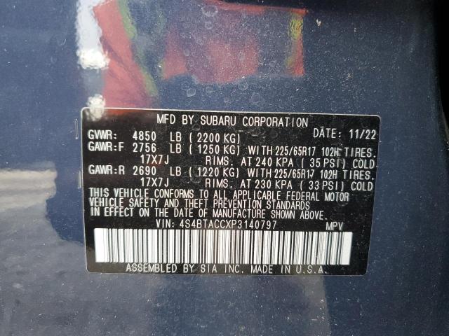 4S4BTACCXP3140797 Subaru Outback Premium
