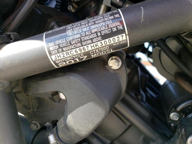 2017 HONDA CTX700 D JH2RC6957HK300027