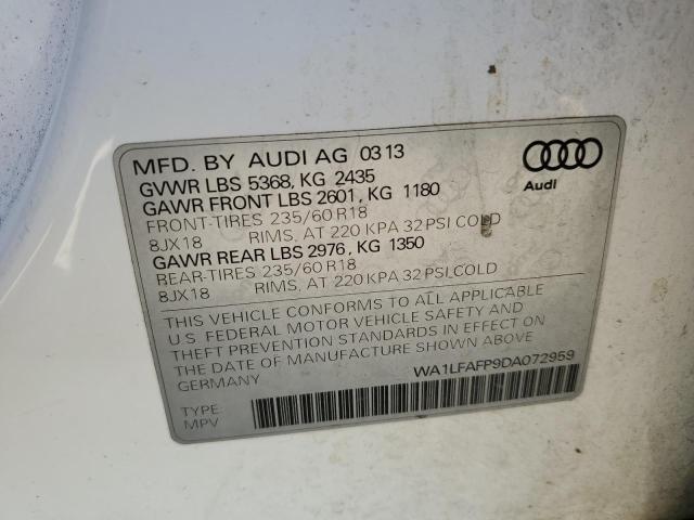 VIN WA1LFAFP9DA072959 2013 Audi Q5, Premium Plus no.13