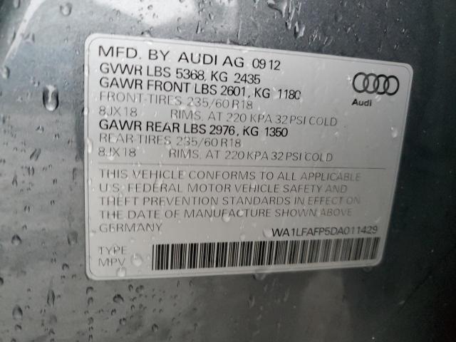 VIN WA1LFAFP5DA011429 2013 Audi Q5, Premium Plus no.12