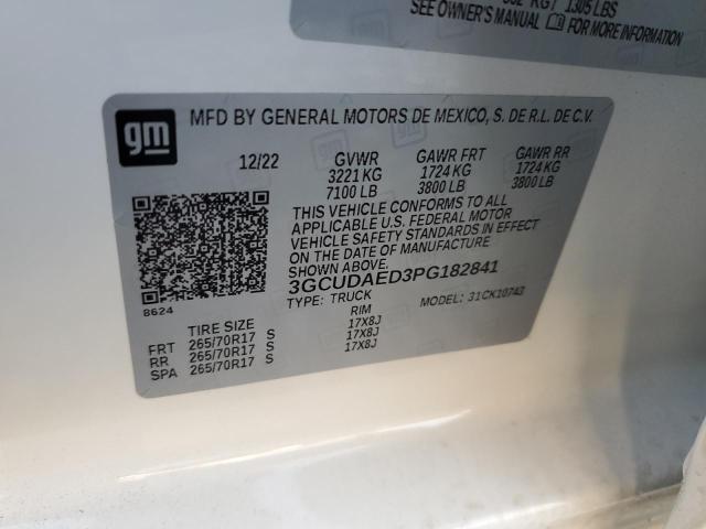 2023 CHEVROLET SILVERADO - 3GCUDAED3PG182841