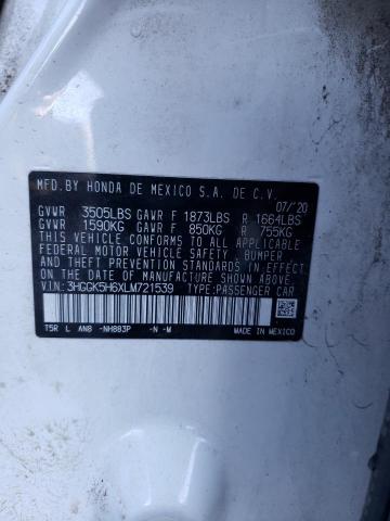 2020 HONDA FIT SPORT - 3HGGK5H6XLM721539