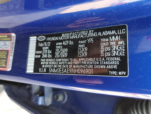 2022 HYUNDAI TUCSON LIM - 5NMJE3AE9NH096901