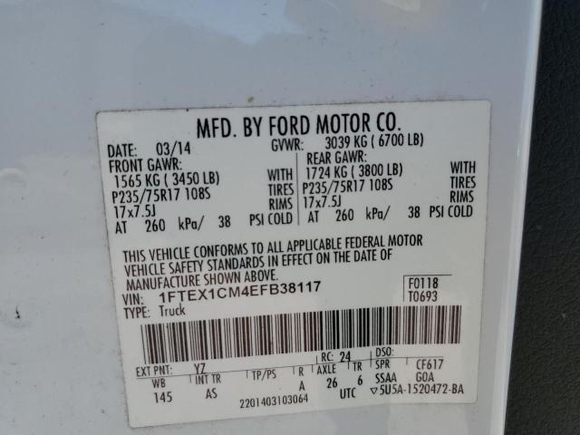 1FTEX1CM4EFB38117 | 2014 FORD F150 SUPER