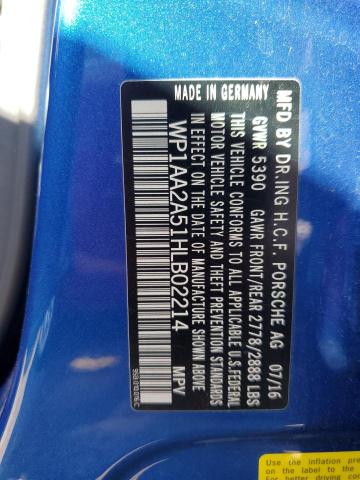 WP1AA2A51HLB02214 Porsche Macan