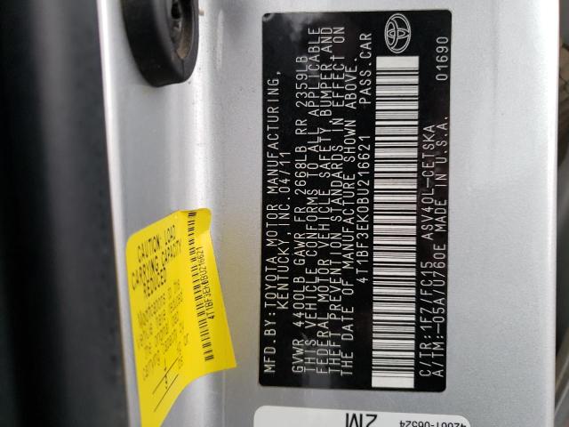 4T1BF3EK0BU216621 2011 Toyota Camry Base