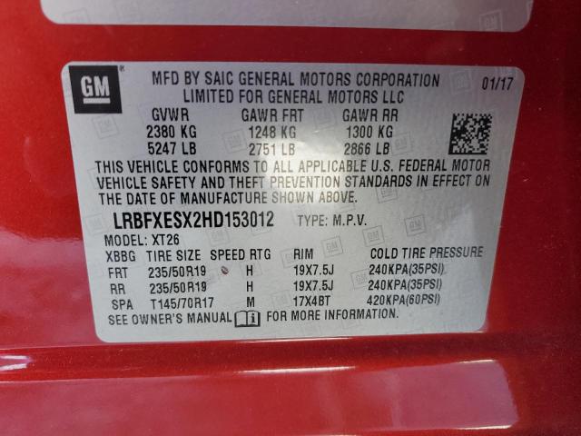 LRBFXESX2HD153012 Buick Envision Premium