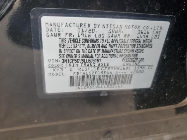 3N1CP5CV6LL505161 Nissan KICKS SV
