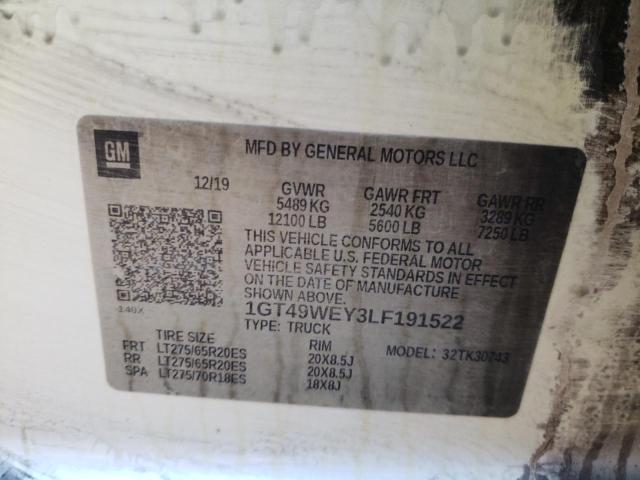 1GT49WEY3LF191522 GMC Sierra K3500 Denali