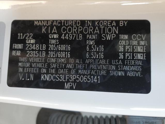KNDCS3LF3P5065141 KIA NIRO EX
