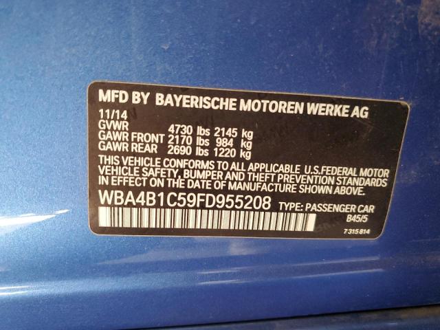 WBA4B1C59FD955208 BMW 435 I Gran Coupe