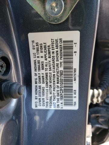 19XFC2F51GE017603 Honda Civic Lx