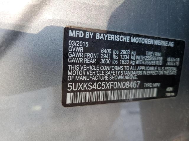 VIN 5UXKS4C5XF0N08467 2015 BMW X5, Xdrive35D no.13