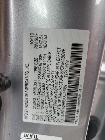 5J6RW2H86KA021082 2019 Honda Cr-V Exl