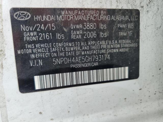 2016 HYUNDAI ELANTRA SE - 5NPDH4AE5GH793174
