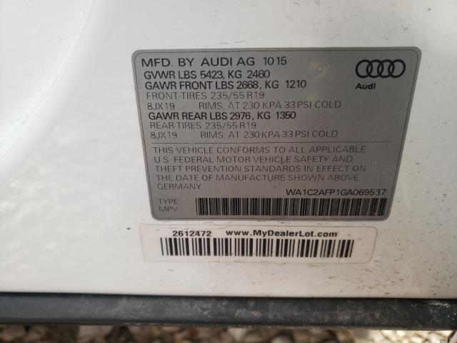 WA1C2AFP1GA069537 | 2016 AUDI Q5 PREMIUM