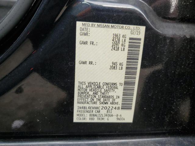 1N4BL4EVXKC202248 Nissan ALTIMA SL