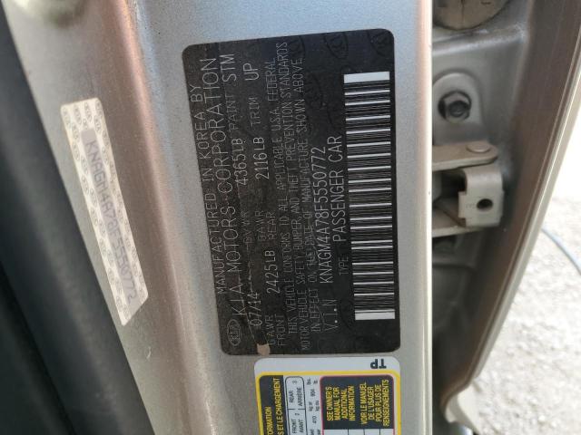 KNAGM4A78F5550772 KIA Optima Lx