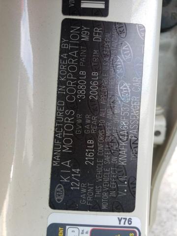 KNAFK4A68F5374704 KIA FORTE LX