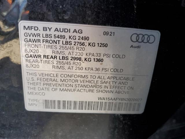 2022 AUDI Q5 SPORTBA - WA15AAFY6N2020927