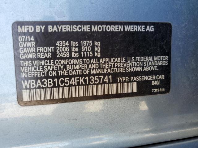  BMW 3 SERIES 2015 Темно-бірюзовий
