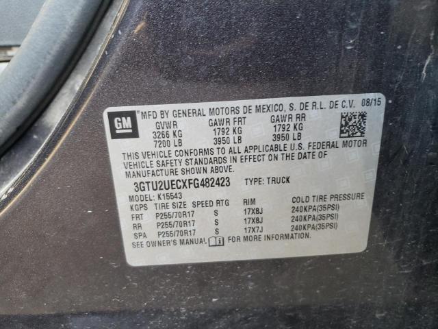 3GTU2UECXFG482423 GMC Sierra K1500 Sle