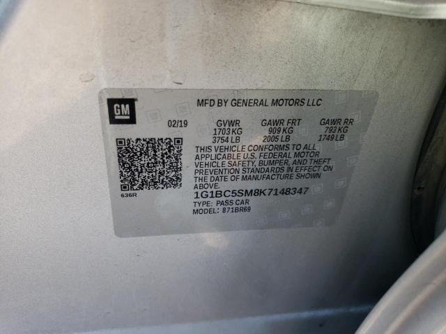 2019 CHEVROLET CRUZE LS - 1G1BC5SM8K7148347