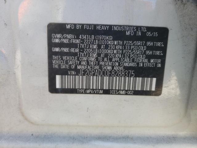 JF2GPADC0F8288375 Subaru Xv Crosstrek 2.0 Premium
