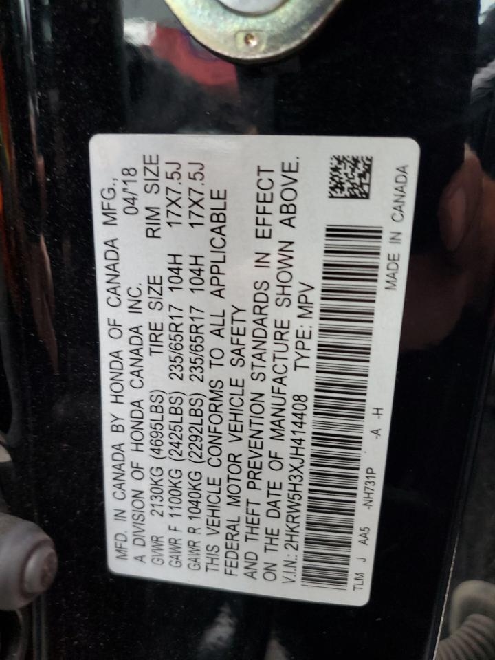 2HKRW5H3XJH414408 HONDA CRV 2018