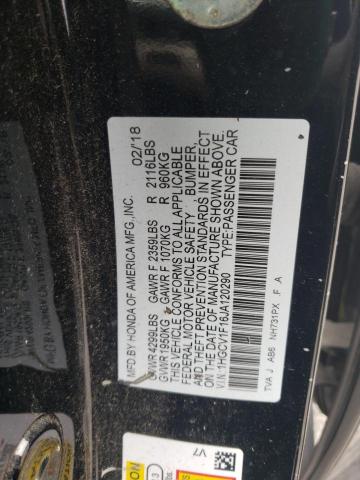 1HGCV1F16JA120290 | 2018 Honda accord lx