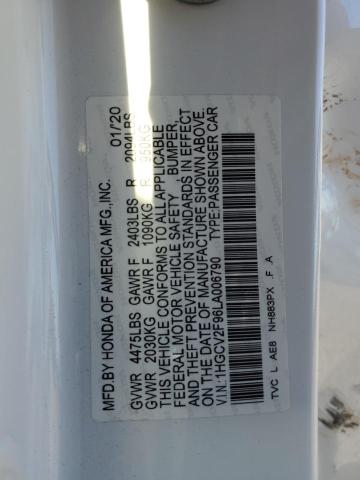 1HGCV2F96LA006790 Honda Accord Touring