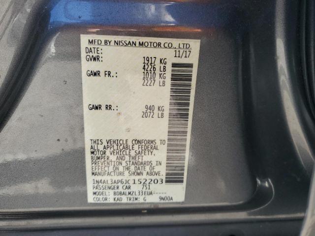 1N4AL3AP6JC152203 Nissan ALTIMA 2.5