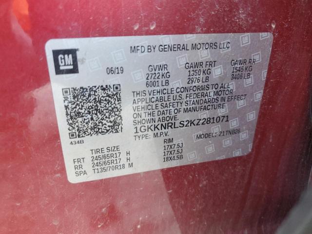 2019 GMC ACADIA SLE - 1GKKNRLS2KZ281071