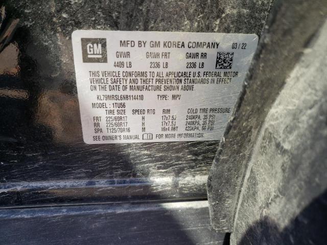 2022 CHEVROLET TRAILBLAZE - KL79MRSL6NB114410