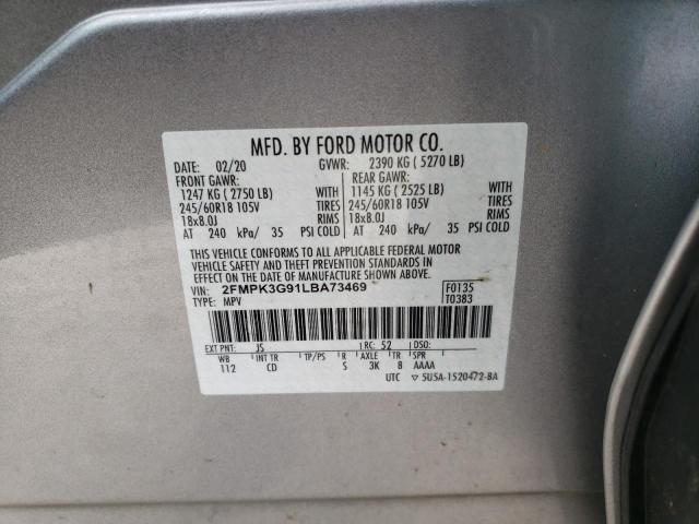 2FMPK3G91LBA73469 2020 FORD EDGE, photo no. 13