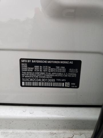 2020 BMW X7 XDRIVE4 5UXCW2C04L9D13699