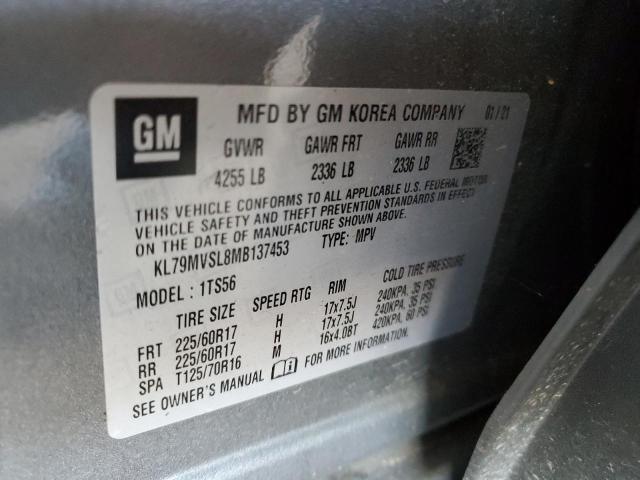2021 CHEVROLET TRAILBLAZE - KL79MVSL8MB137453