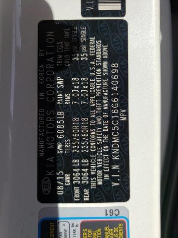 KNDMC5C16G6140698 KIA SEDONA EX