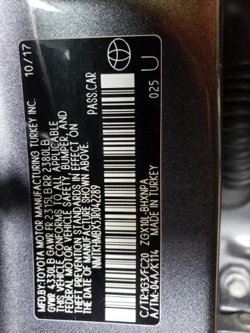 NMTKHMBX5JR042289 | 2018 TOYOTA C-HR XLE