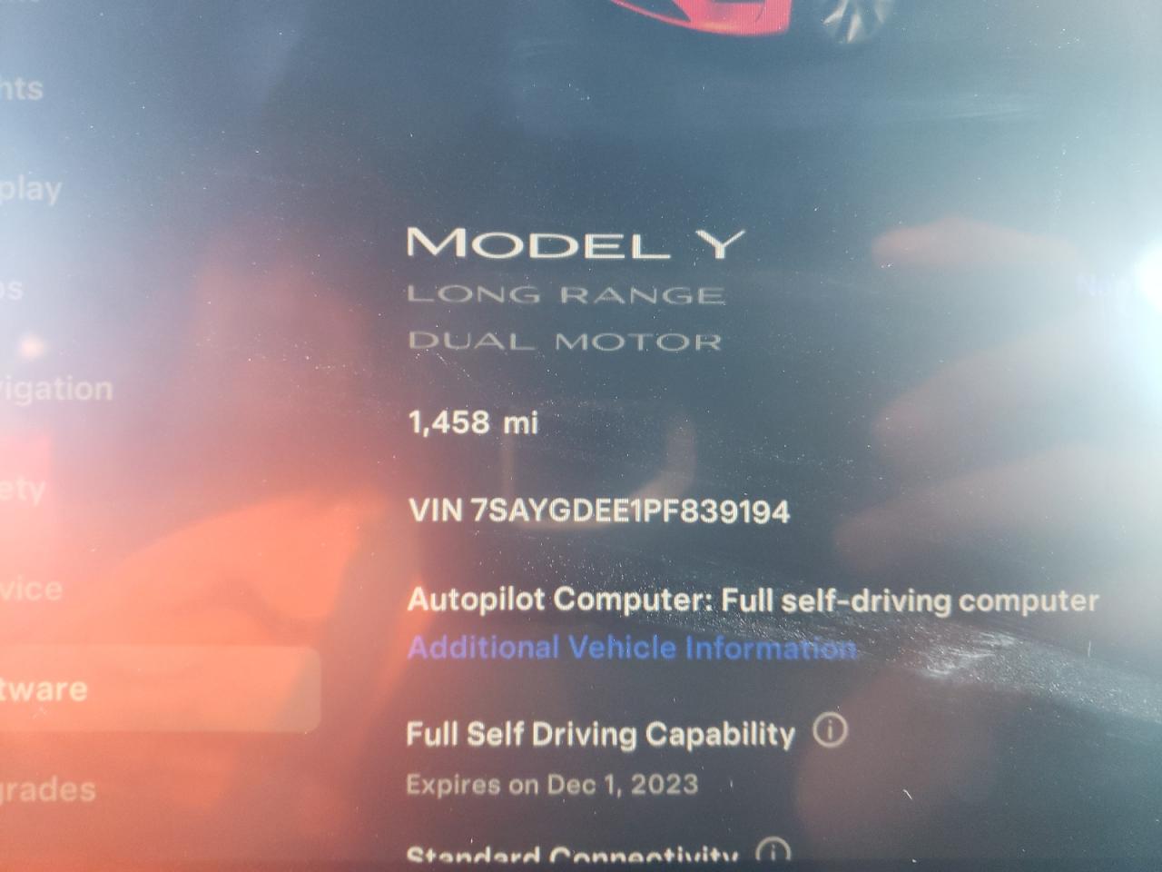 7SAYGDEE1PF839194 Tesla Model Y 