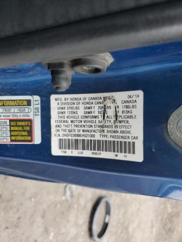 2HGFG3B88EH521000 Honda CIVIC EX