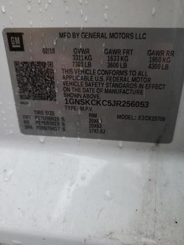 2018 CHEVROLET 10/1500 1GNSKCKC5JR256053