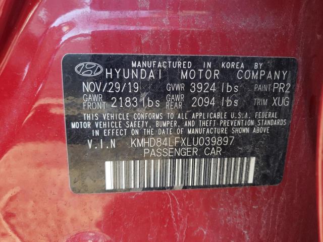 2020 HYUNDAI ELANTRA SE - KMHD84LFXLU039897