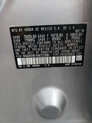2019 HONDA FIT SPORT - 3HGGK5H61KM723386