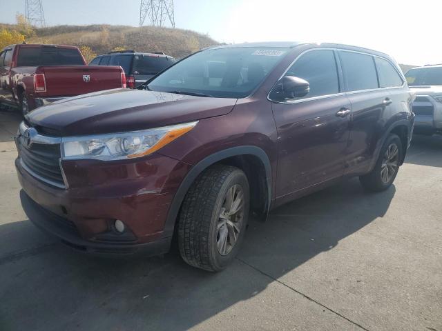 VIN 5TDJKRFH2ES009934 2014 Toyota Highlander, Xle no.1