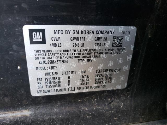 KL4CJ2SB6KB713894 Buick Encore Sport Touring